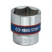 Головка торцевая стандартная шестигранная 3/8", 23 мм KING TONY 333523M .