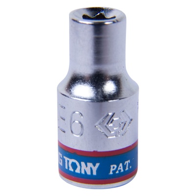 Купить Головка торцевая TORX Е-стандарт 1/4", E4, L = 24 мм KING TONY 237504M в Москве с доставкой